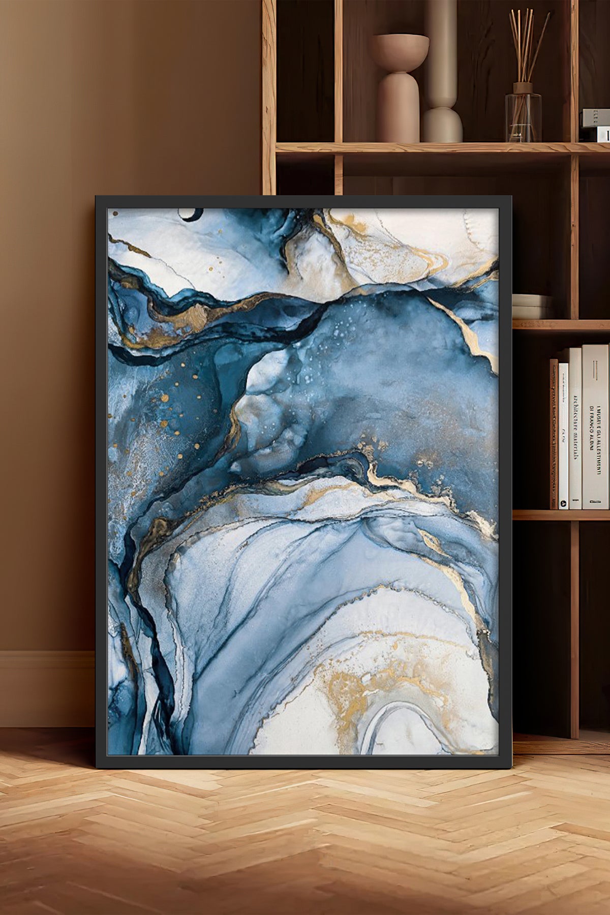HOMEPACK Ahşap Çerçeveli Tablo Çerçeveli Poster Sanatsal Modern Duvar Dekoru BEK-8214