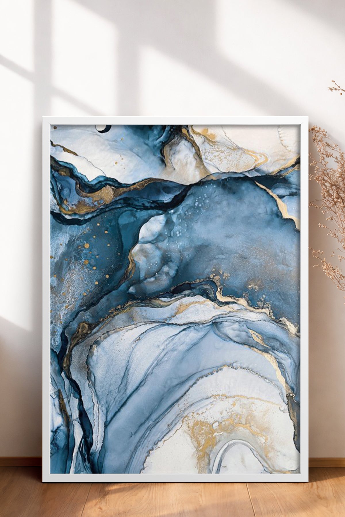 HOMEPACK Ahşap Çerçeveli Tablo Çerçeveli Poster Sanatsal Modern Duvar Dekoru BEK-8214