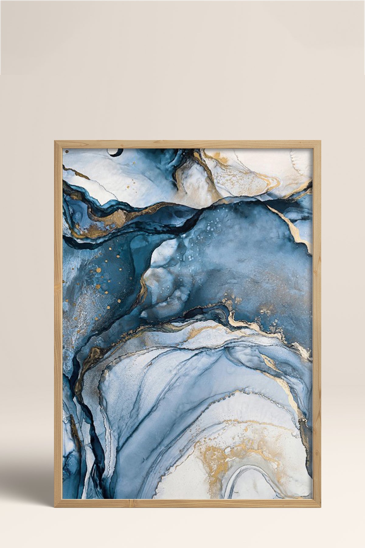HOMEPACK Ahşap Çerçeveli Tablo Çerçeveli Poster Sanatsal Modern Duvar Dekoru BEK-8214