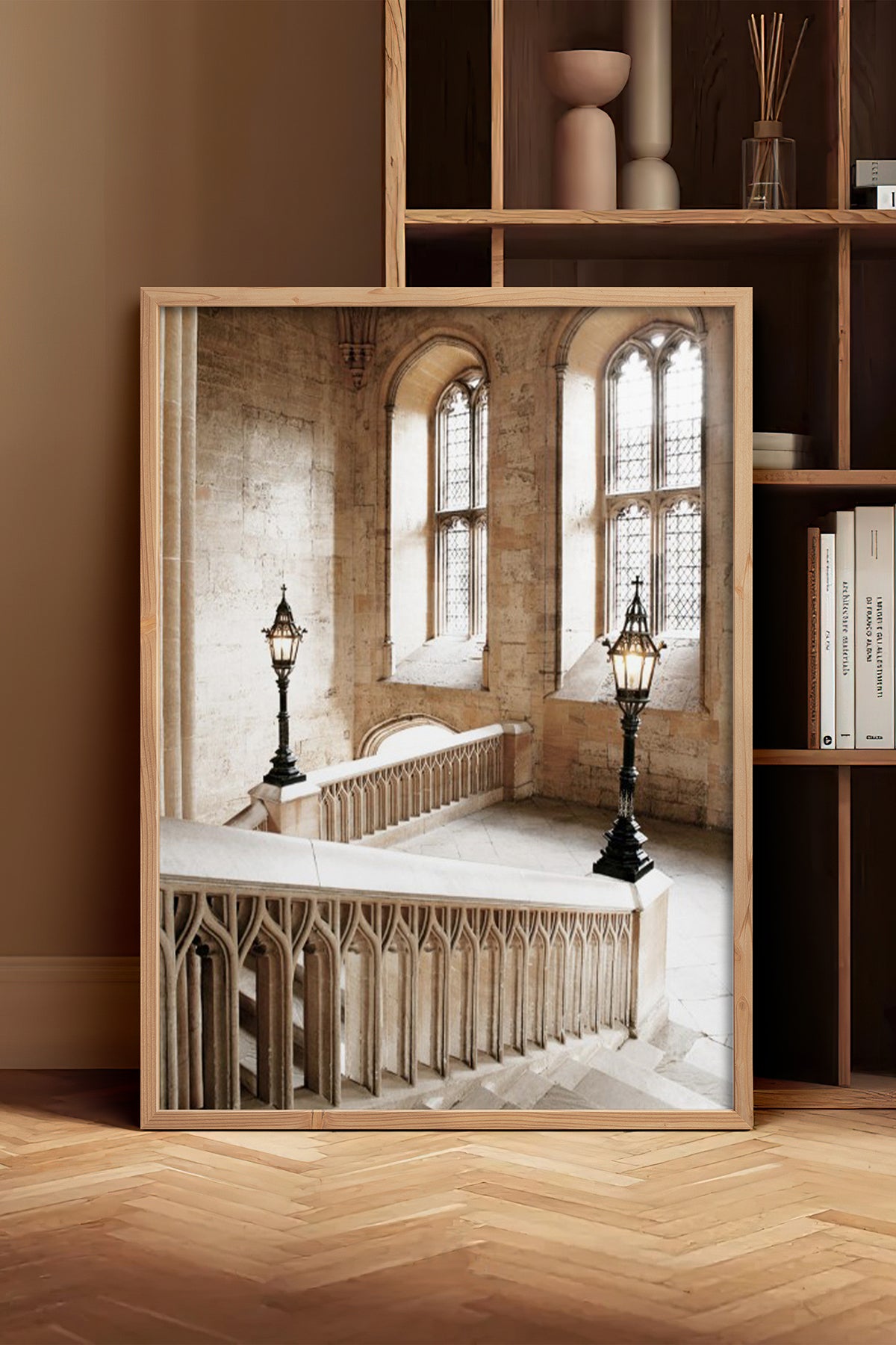 HOMEPACK Ahşap Çerçeveli Tablo Çerçeveli Poster Sanatsal Modern Duvar Dekoru BEK-8215