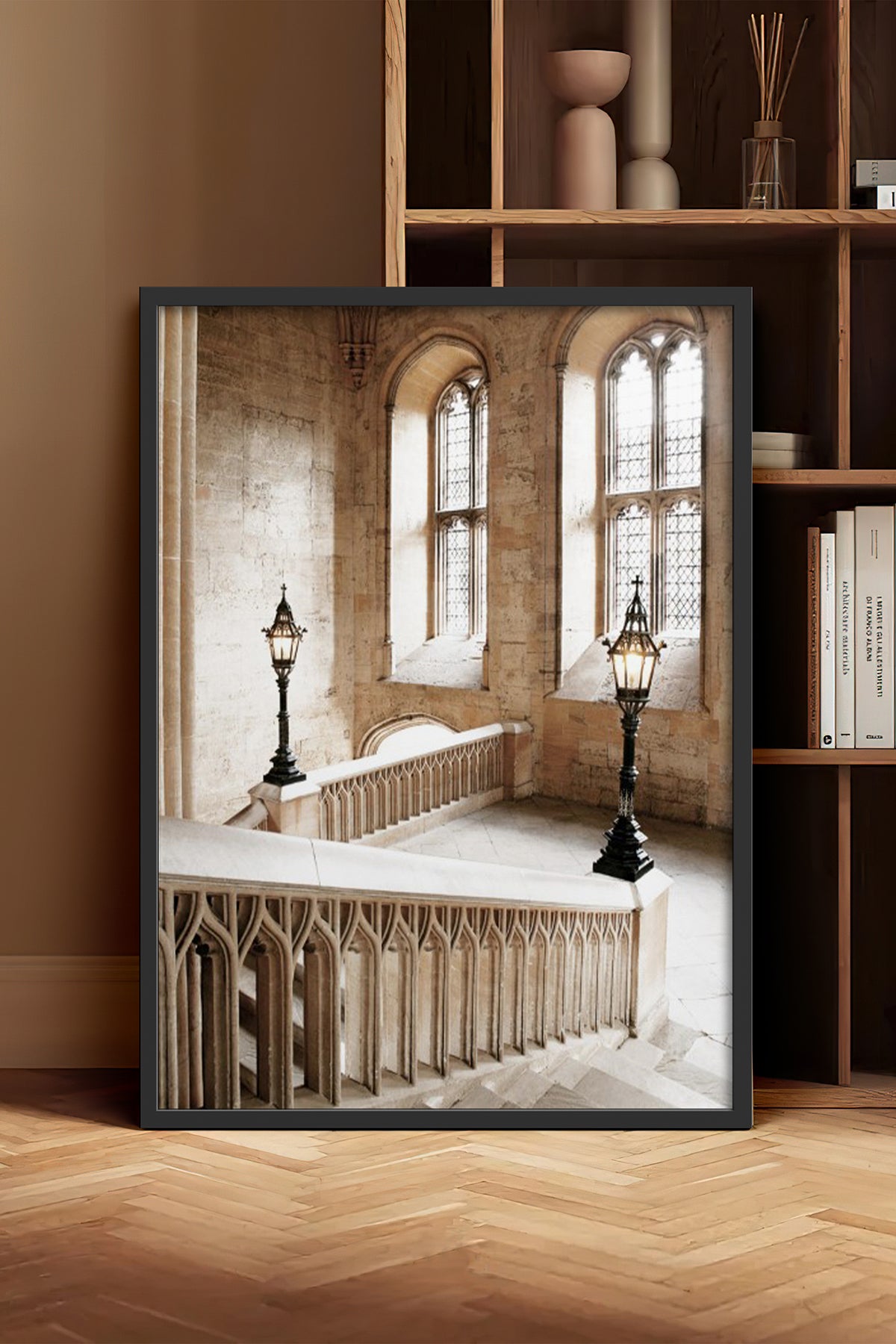 HOMEPACK Ahşap Çerçeveli Tablo Çerçeveli Poster Sanatsal Modern Duvar Dekoru BEK-8215