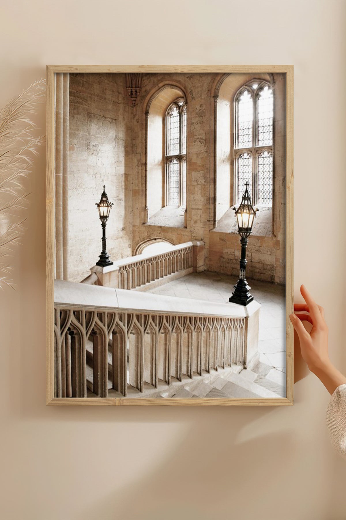 HOMEPACK Ahşap Çerçeveli Tablo Çerçeveli Poster Sanatsal Modern Duvar Dekoru BEK-8215