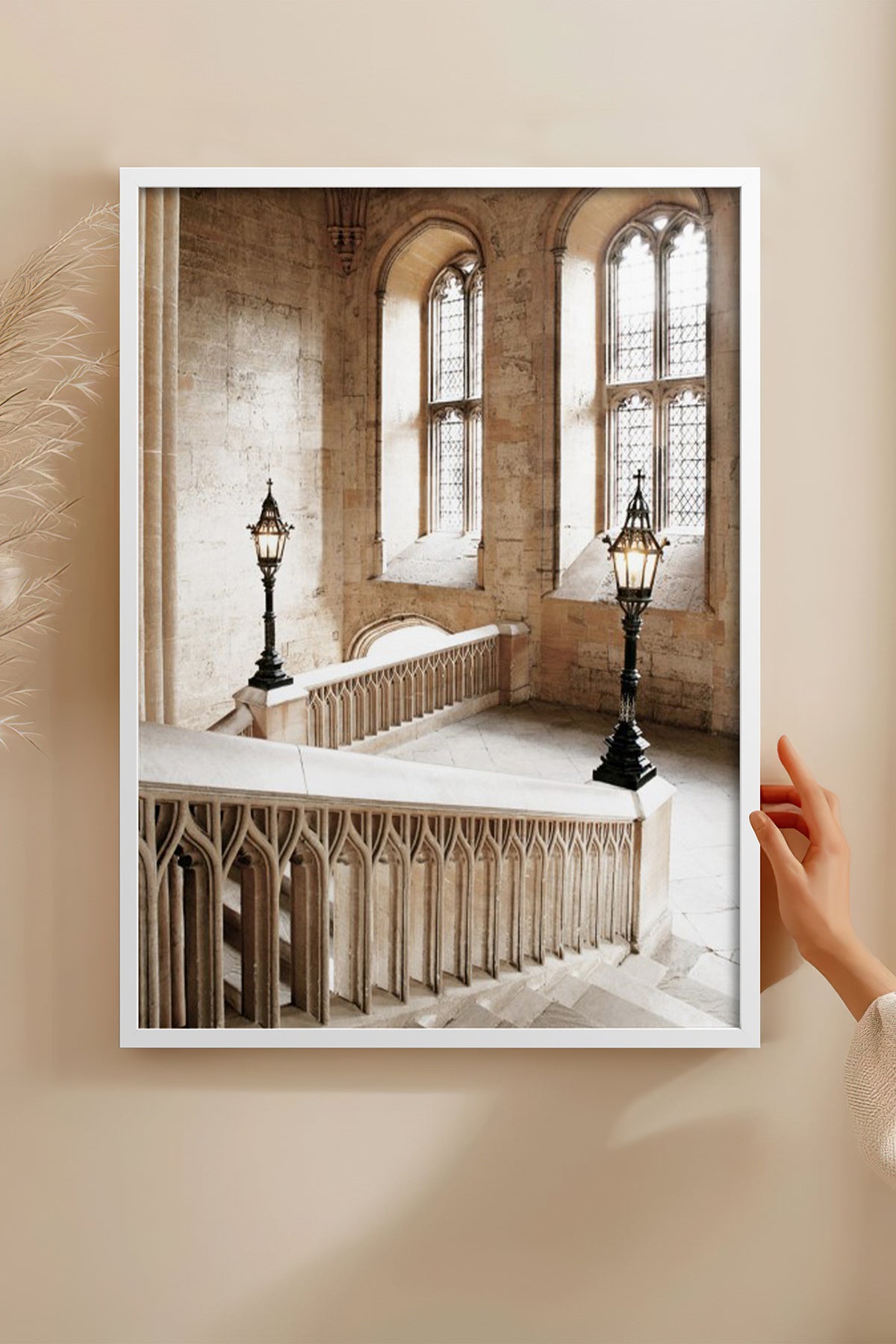 HOMEPACK Ahşap Çerçeveli Tablo Çerçeveli Poster Sanatsal Modern Duvar Dekoru BEK-8215