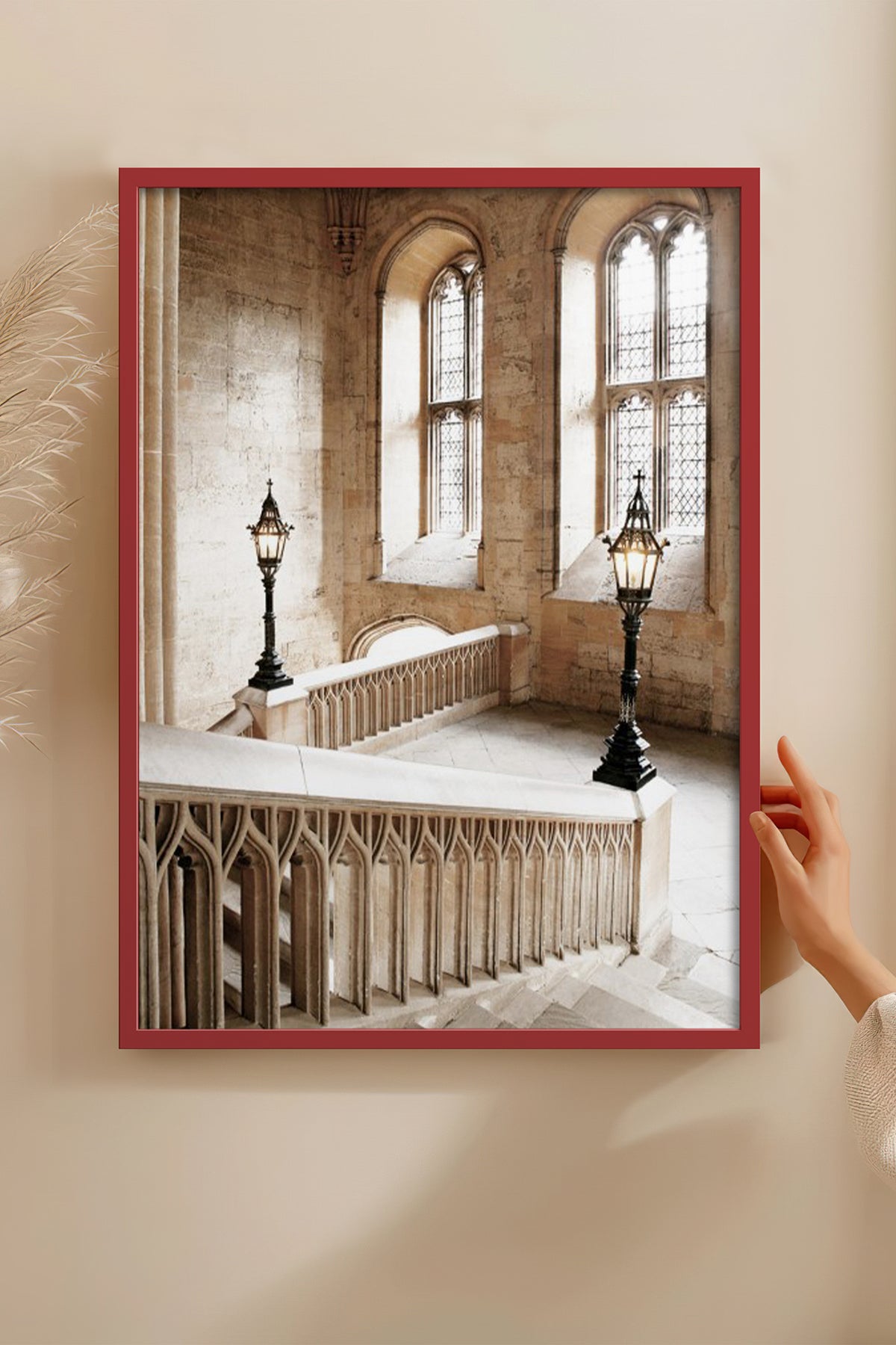 HOMEPACK Ahşap Çerçeveli Tablo Çerçeveli Poster Sanatsal Modern Duvar Dekoru BEK-8215