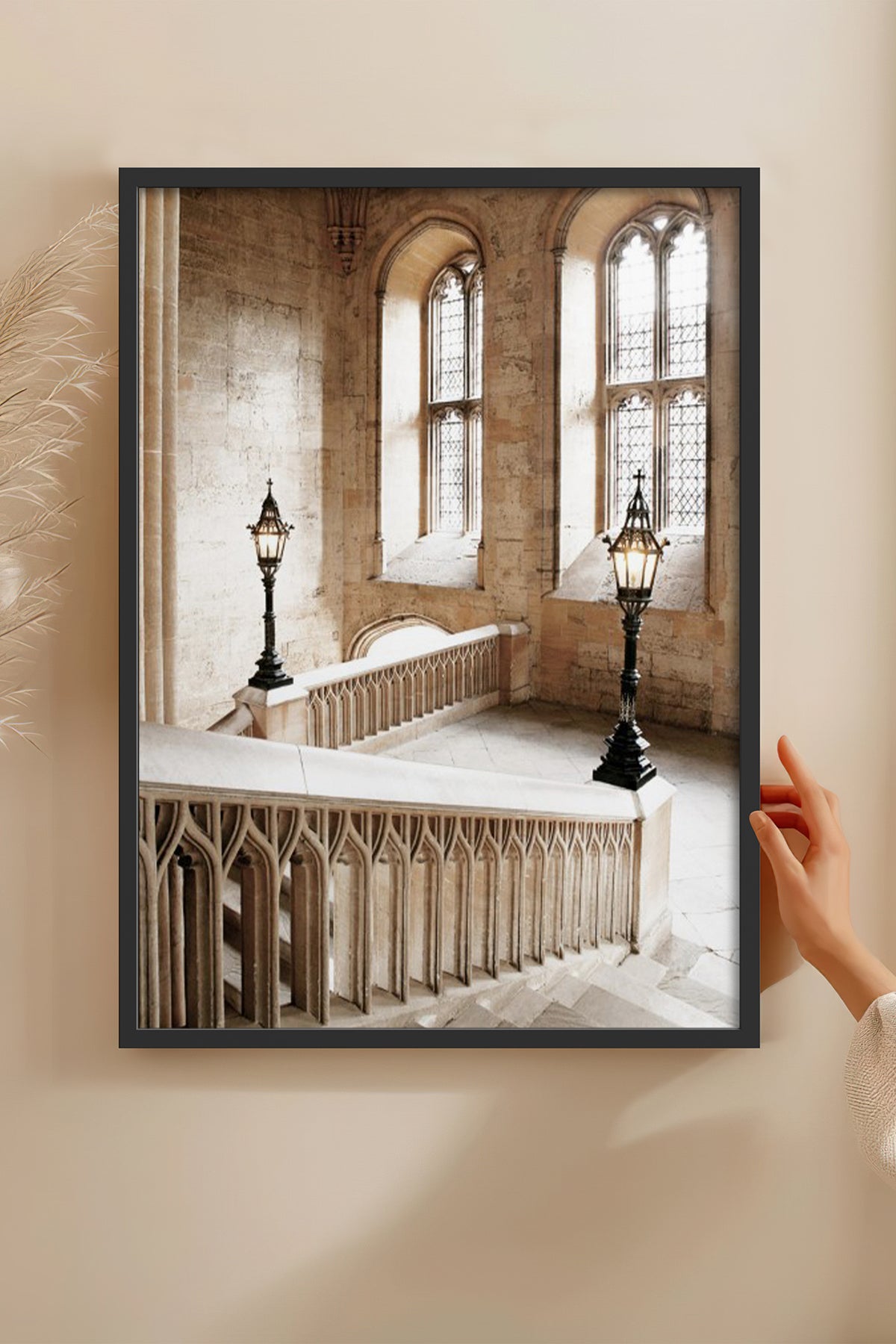 HOMEPACK Ahşap Çerçeveli Tablo Çerçeveli Poster Sanatsal Modern Duvar Dekoru BEK-8215