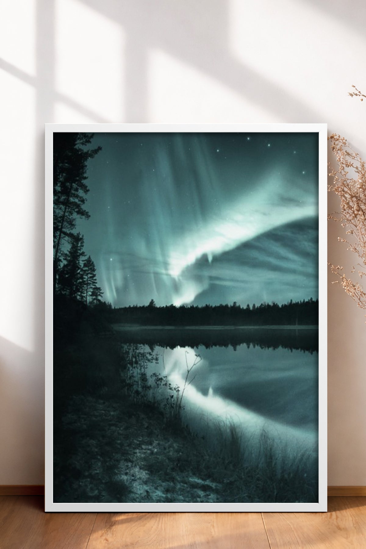 HOMEPACK Ahşap Çerçeveli Tablo Çerçeveli Poster Sanatsal Modern Duvar Dekoru BEK-8216