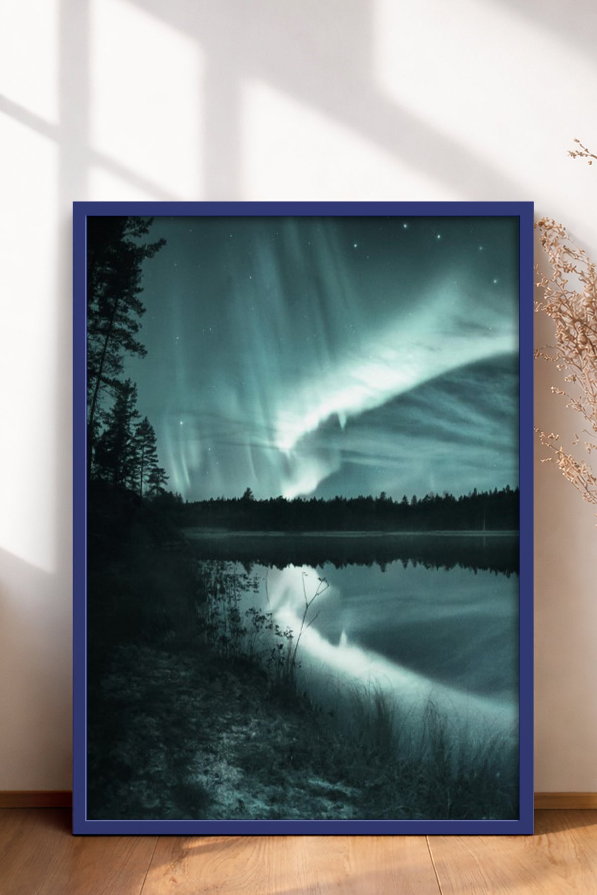 HOMEPACK Ahşap Çerçeveli Tablo Çerçeveli Poster Sanatsal Modern Duvar Dekoru BEK-8216