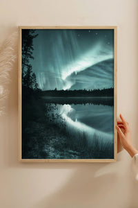 HOMEPACK Ahşap Çerçeveli Tablo Çerçeveli Poster Sanatsal Modern Duvar Dekoru BEK-8216