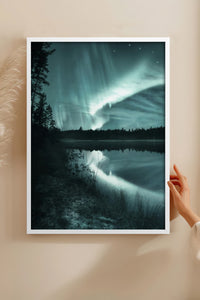 HOMEPACK Ahşap Çerçeveli Tablo Çerçeveli Poster Sanatsal Modern Duvar Dekoru BEK-8216