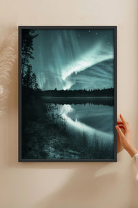 HOMEPACK Ahşap Çerçeveli Tablo Çerçeveli Poster Sanatsal Modern Duvar Dekoru BEK-8216