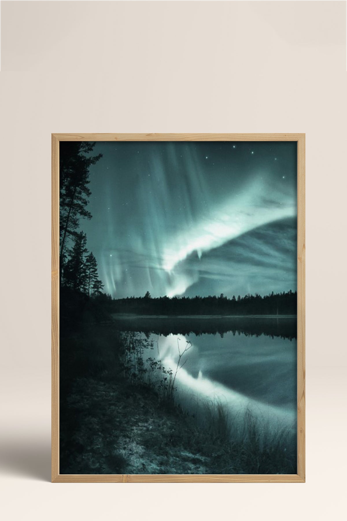 HOMEPACK Ahşap Çerçeveli Tablo Çerçeveli Poster Sanatsal Modern Duvar Dekoru BEK-8216