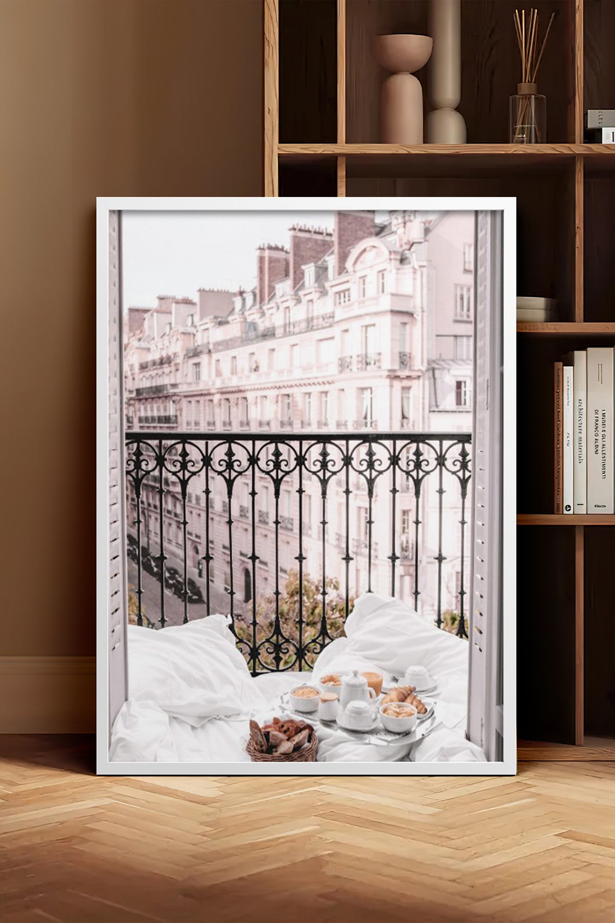 HOMEPACK Ahşap Çerçeveli Tablo Çerçeveli Poster Sanatsal Modern Duvar Dekoru BEK-8217