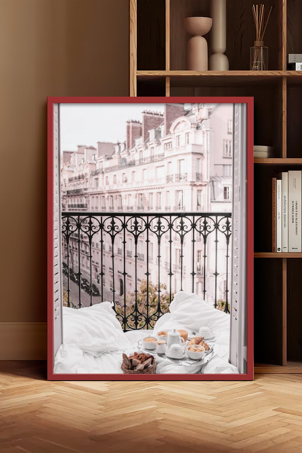 HOMEPACK Ahşap Çerçeveli Tablo Çerçeveli Poster Sanatsal Modern Duvar Dekoru BEK-8217