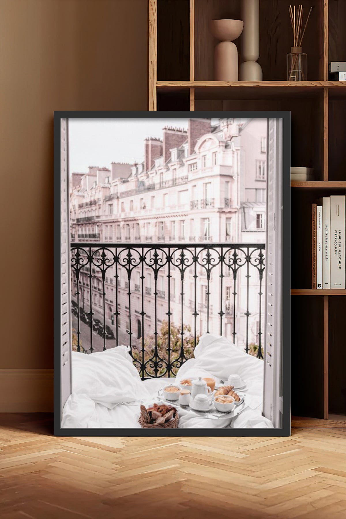 HOMEPACK Ahşap Çerçeveli Tablo Çerçeveli Poster Sanatsal Modern Duvar Dekoru BEK-8217