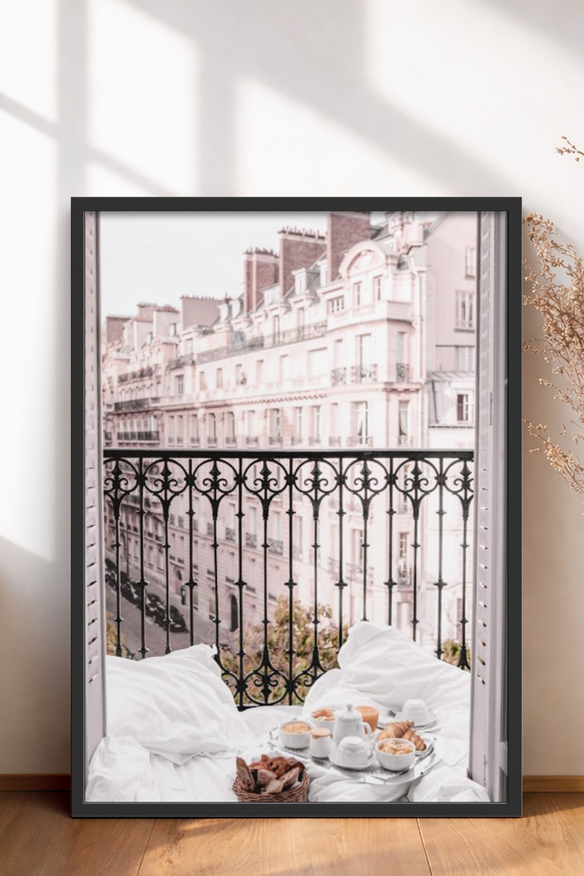 HOMEPACK Ahşap Çerçeveli Tablo Çerçeveli Poster Sanatsal Modern Duvar Dekoru BEK-8217