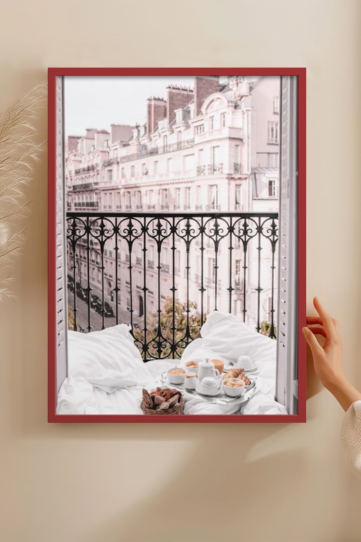 HOMEPACK Ahşap Çerçeveli Tablo Çerçeveli Poster Sanatsal Modern Duvar Dekoru BEK-8217