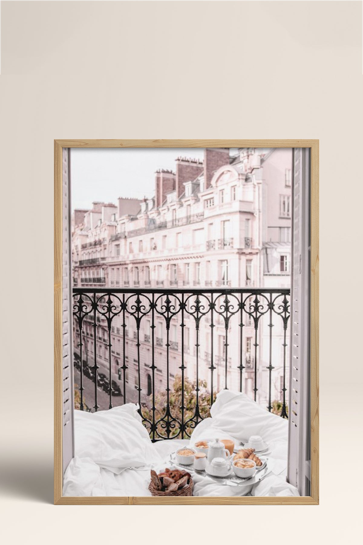 HOMEPACK Ahşap Çerçeveli Tablo Çerçeveli Poster Sanatsal Modern Duvar Dekoru BEK-8217