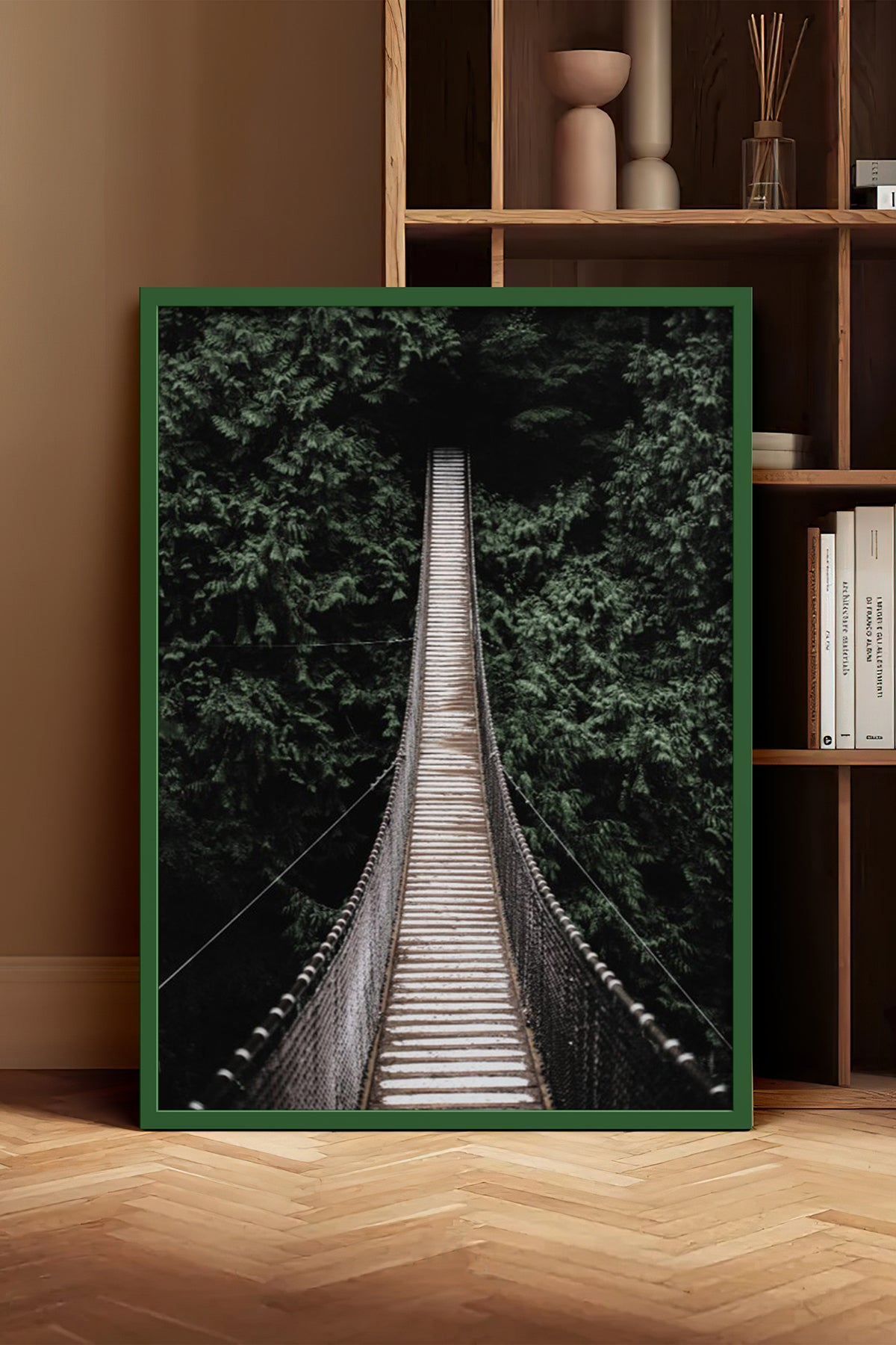 HOMEPACK Ahşap Çerçeveli Tablo Çerçeveli Poster Sanatsal Modern Duvar Dekoru BEK-8218