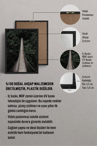 HOMEPACK Ahşap Çerçeveli Tablo Çerçeveli Poster Sanatsal Modern Duvar Dekoru BEK-8218