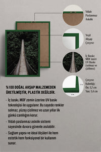 HOMEPACK Ahşap Çerçeveli Tablo Çerçeveli Poster Sanatsal Modern Duvar Dekoru BEK-8218