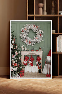 HOMEPACK Ahşap Çerçeveli Tablo Çerçeveli Poster Sanatsal Modern Duvar Dekoru BEK-8219