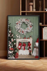 HOMEPACK Ahşap Çerçeveli Tablo Çerçeveli Poster Sanatsal Modern Duvar Dekoru BEK-8219