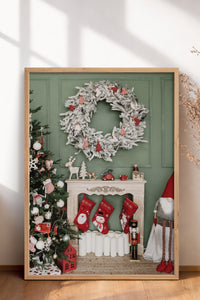 HOMEPACK Ahşap Çerçeveli Tablo Çerçeveli Poster Sanatsal Modern Duvar Dekoru BEK-8219