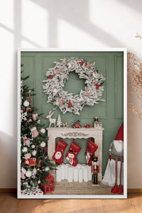 HOMEPACK Ahşap Çerçeveli Tablo Çerçeveli Poster Sanatsal Modern Duvar Dekoru BEK-8219