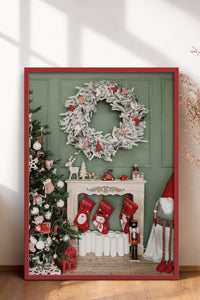 HOMEPACK Ahşap Çerçeveli Tablo Çerçeveli Poster Sanatsal Modern Duvar Dekoru BEK-8219