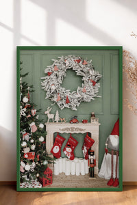 HOMEPACK Ahşap Çerçeveli Tablo Çerçeveli Poster Sanatsal Modern Duvar Dekoru BEK-8219