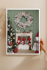 HOMEPACK Ahşap Çerçeveli Tablo Çerçeveli Poster Sanatsal Modern Duvar Dekoru BEK-8219