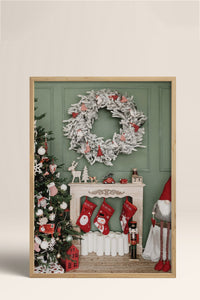 HOMEPACK Ahşap Çerçeveli Tablo Çerçeveli Poster Sanatsal Modern Duvar Dekoru BEK-8219