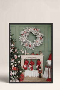 HOMEPACK Ahşap Çerçeveli Tablo Çerçeveli Poster Sanatsal Modern Duvar Dekoru BEK-8219