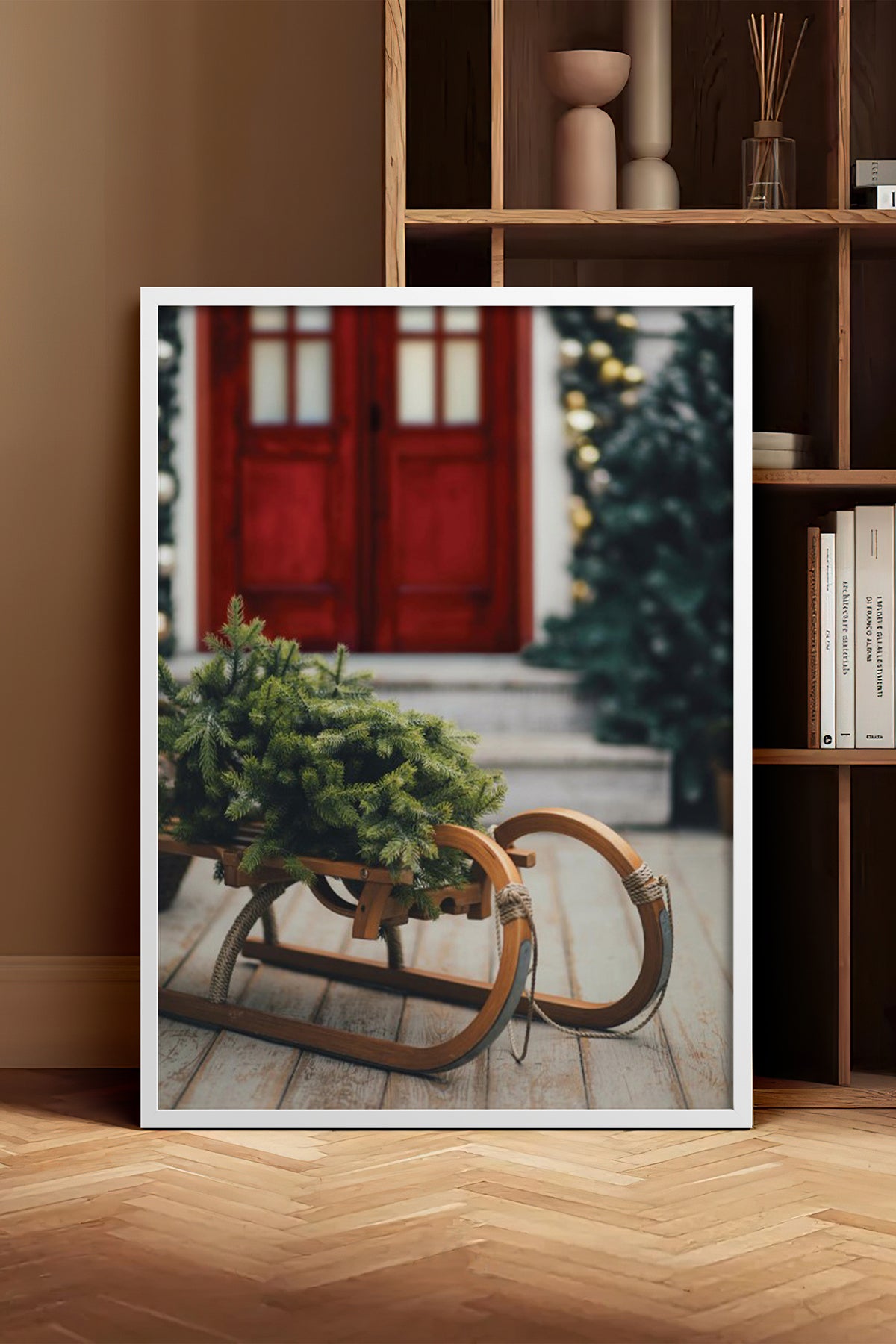 HOMEPACK Ahşap Çerçeveli Tablo Çerçeveli Poster Sanatsal Modern Duvar Dekoru BEK-8222
