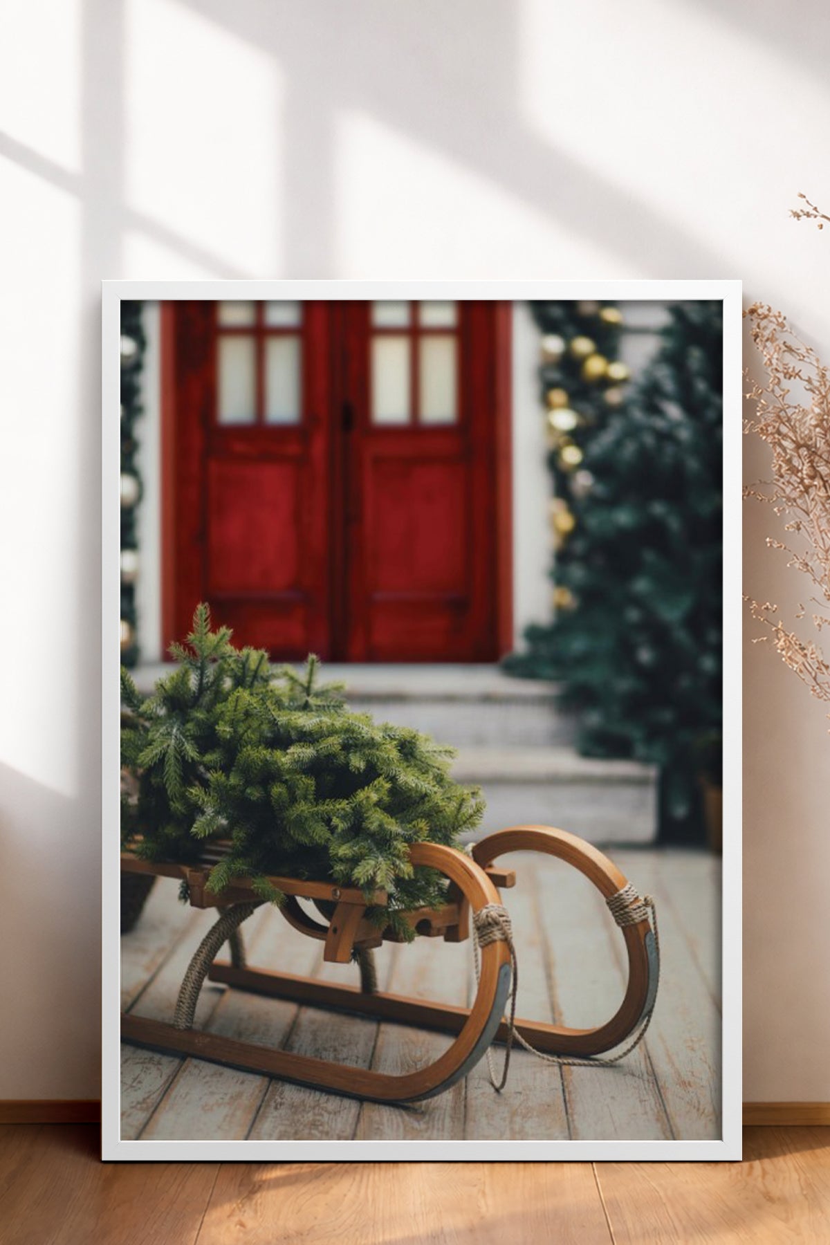 HOMEPACK Ahşap Çerçeveli Tablo Çerçeveli Poster Sanatsal Modern Duvar Dekoru BEK-8222