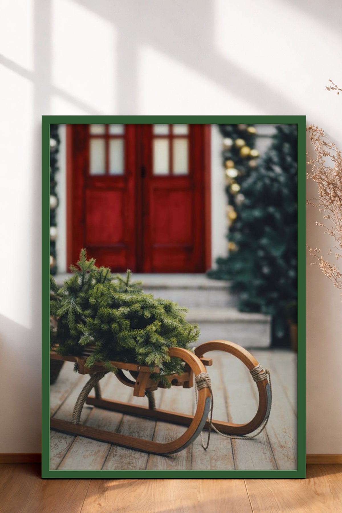 HOMEPACK Ahşap Çerçeveli Tablo Çerçeveli Poster Sanatsal Modern Duvar Dekoru BEK-8222