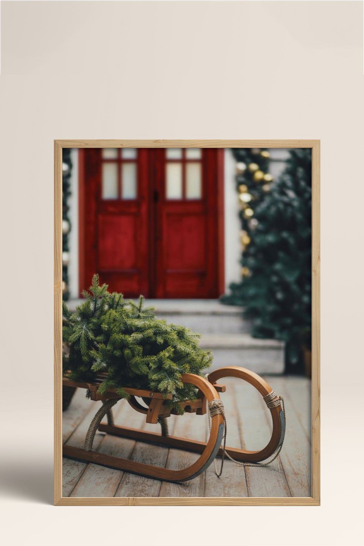 HOMEPACK Ahşap Çerçeveli Tablo Çerçeveli Poster Sanatsal Modern Duvar Dekoru BEK-8222