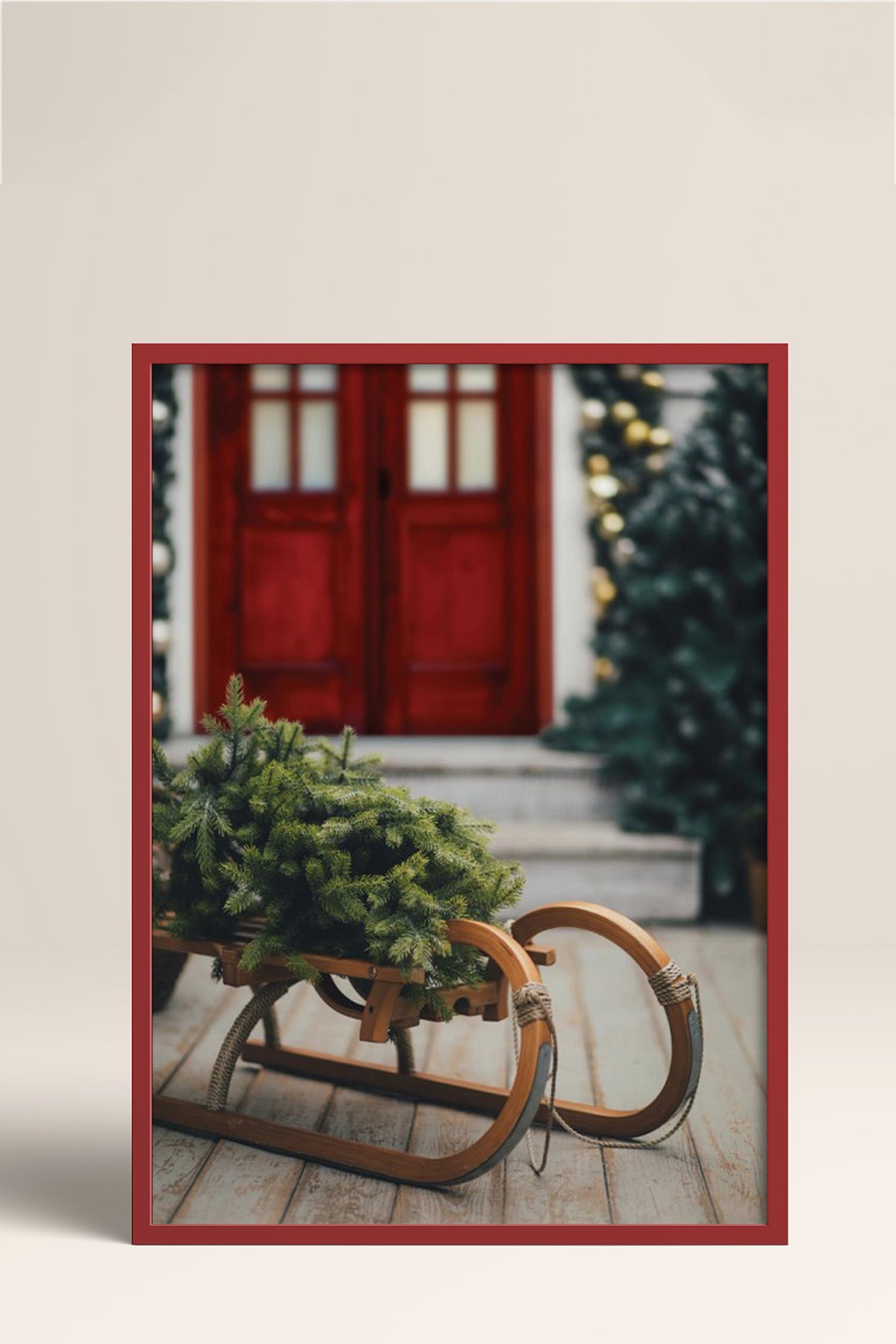 HOMEPACK Ahşap Çerçeveli Tablo Çerçeveli Poster Sanatsal Modern Duvar Dekoru BEK-8222