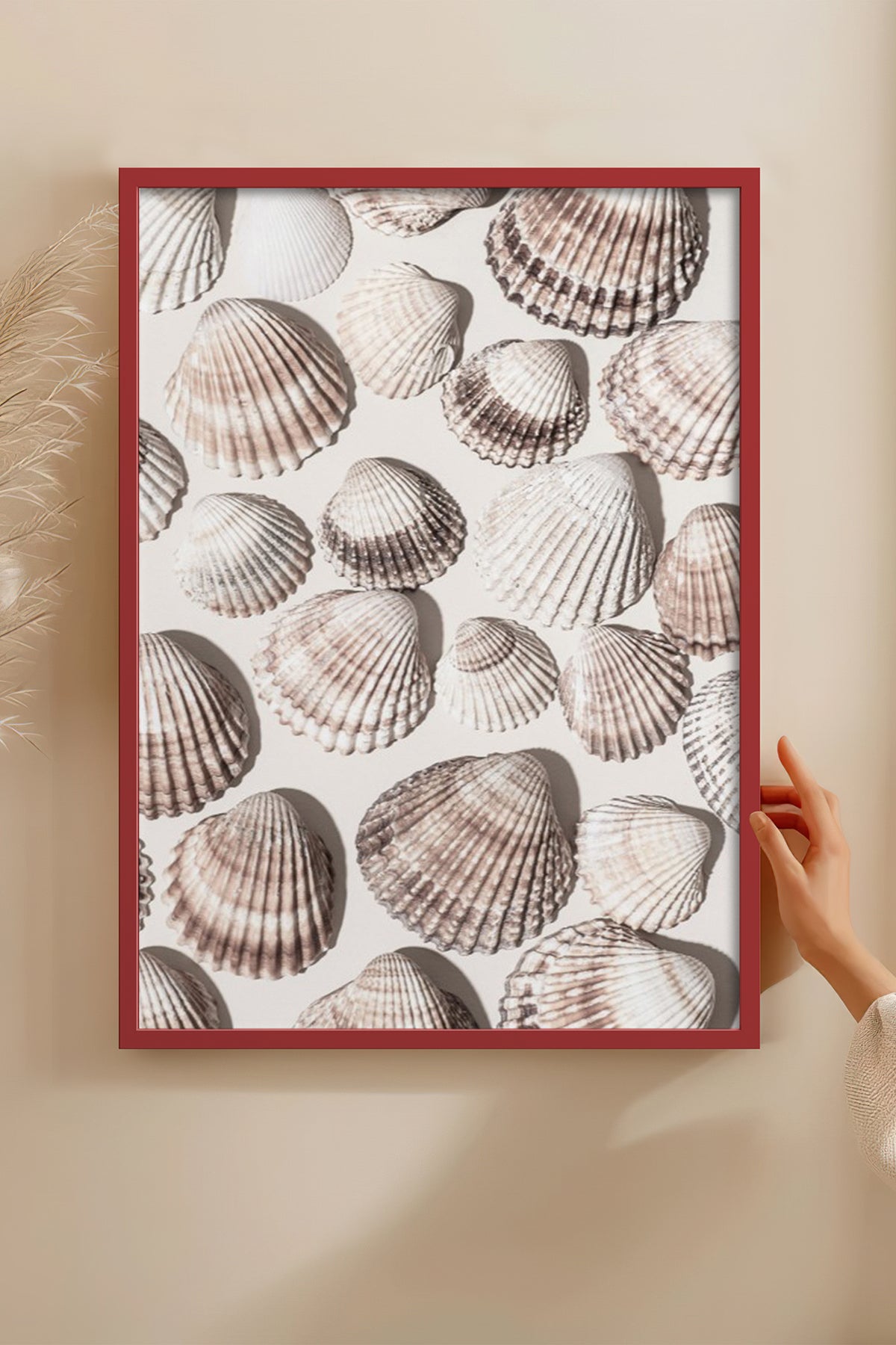 HOMEPACK Ahşap Çerçeveli Tablo Çerçeveli Poster Sanatsal Modern Duvar Dekoru BEK-8223