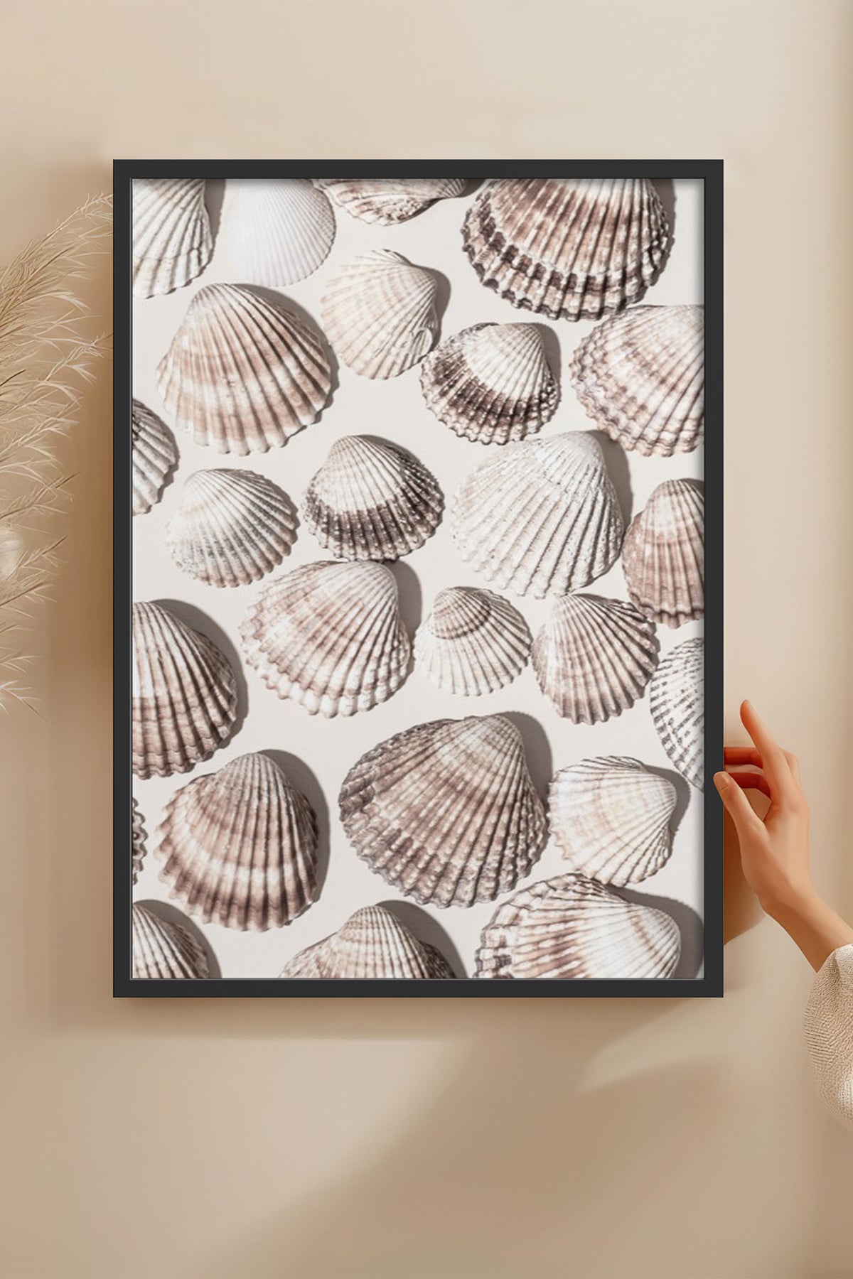 HOMEPACK Ahşap Çerçeveli Tablo Çerçeveli Poster Sanatsal Modern Duvar Dekoru BEK-8223