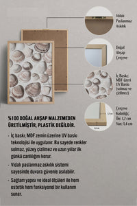 HOMEPACK Ahşap Çerçeveli Tablo Çerçeveli Poster Sanatsal Modern Duvar Dekoru BEK-8223
