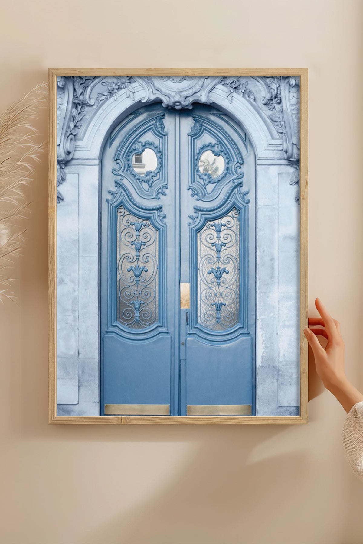 HOMEPACK Ahşap Çerçeveli Tablo Çerçeveli Poster Sanatsal Modern Duvar Dekoru BEK-8224