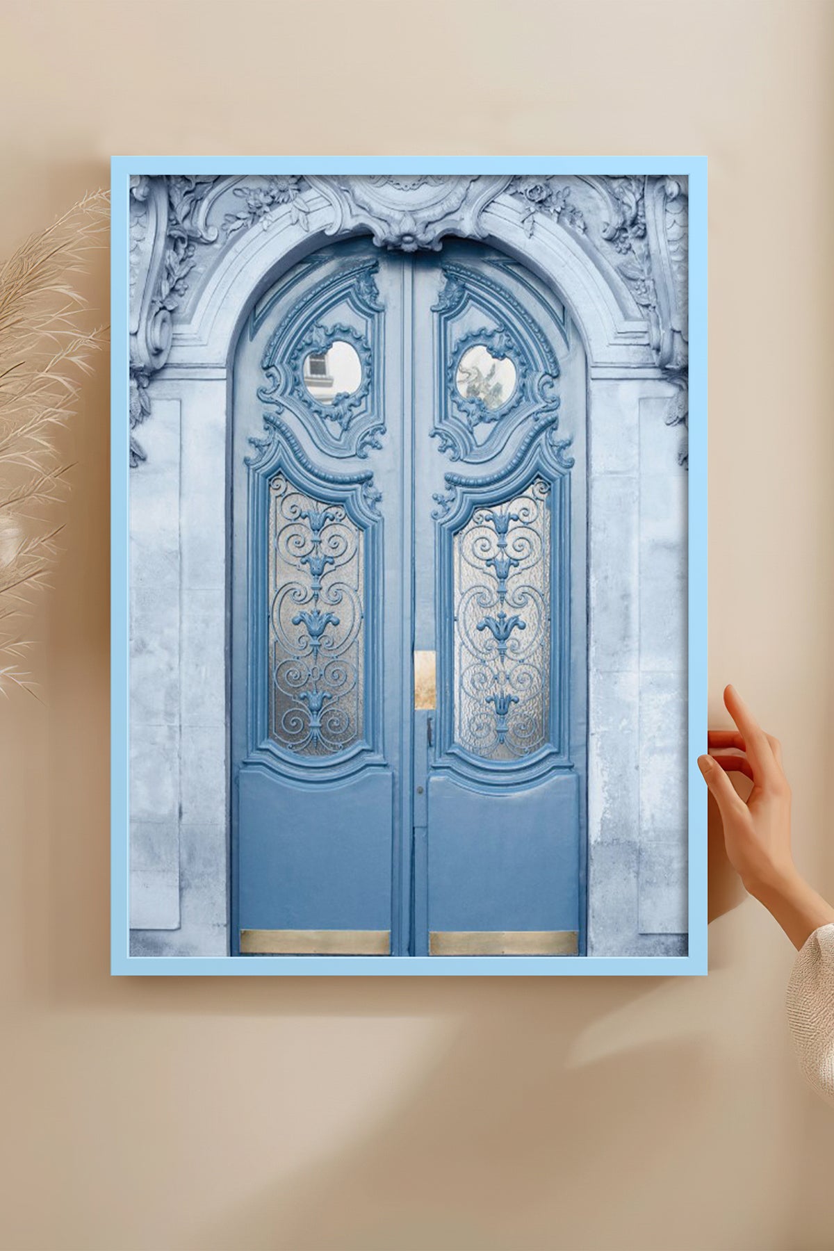 HOMEPACK Ahşap Çerçeveli Tablo Çerçeveli Poster Sanatsal Modern Duvar Dekoru BEK-8224