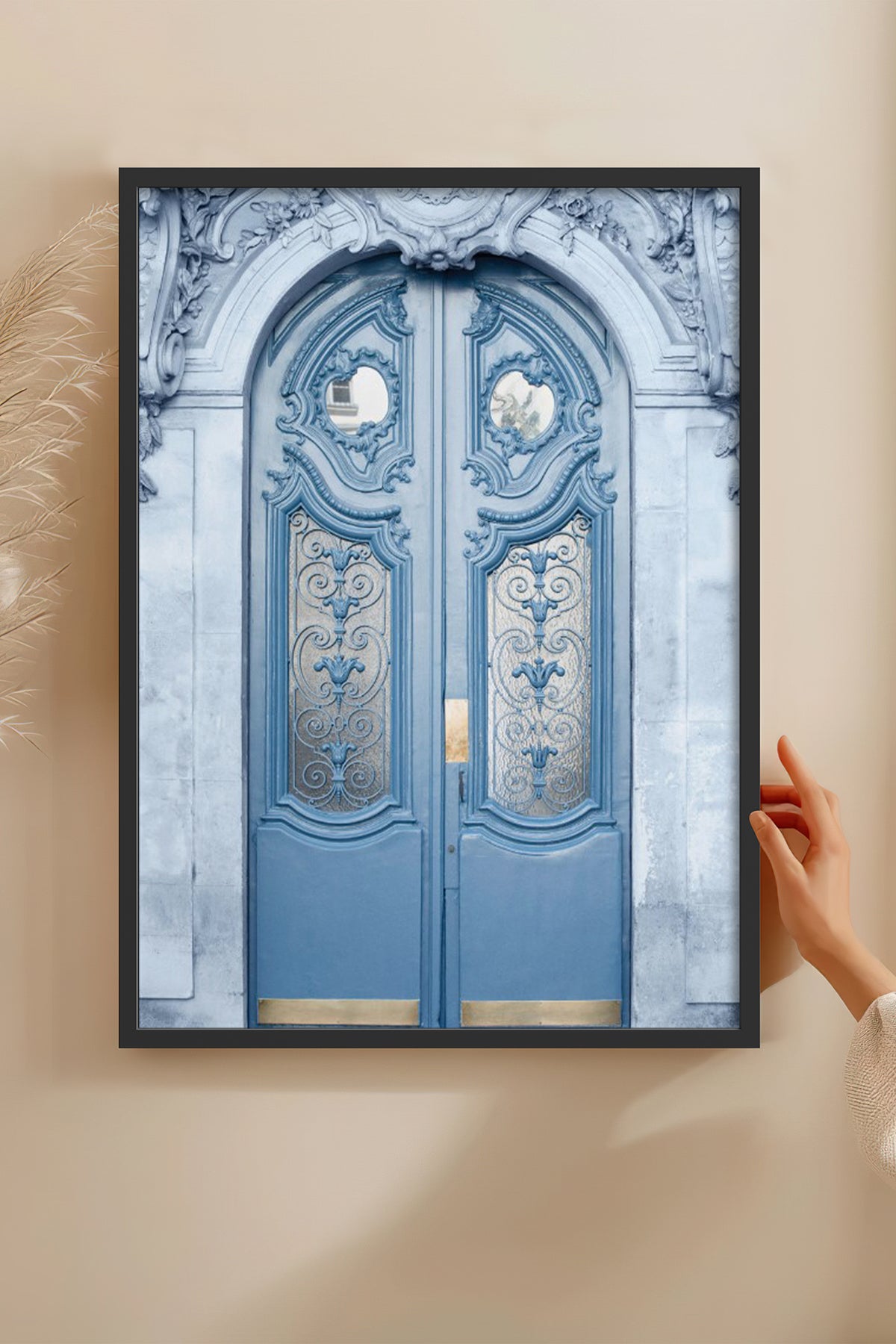 HOMEPACK Ahşap Çerçeveli Tablo Çerçeveli Poster Sanatsal Modern Duvar Dekoru BEK-8224