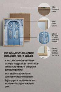 HOMEPACK Ahşap Çerçeveli Tablo Çerçeveli Poster Sanatsal Modern Duvar Dekoru BEK-8224