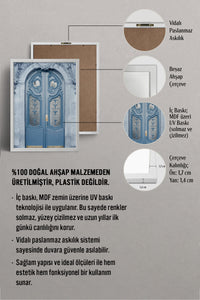 HOMEPACK Ahşap Çerçeveli Tablo Çerçeveli Poster Sanatsal Modern Duvar Dekoru BEK-8224