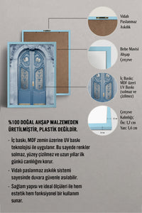 HOMEPACK Ahşap Çerçeveli Tablo Çerçeveli Poster Sanatsal Modern Duvar Dekoru BEK-8224