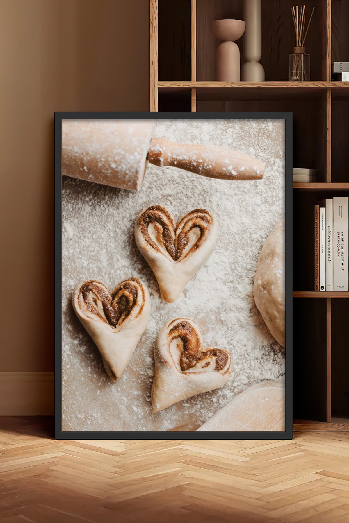 HOMEPACK Ahşap Çerçeveli Tablo Çerçeveli Poster Sanatsal Modern Duvar Dekoru BEK-8225