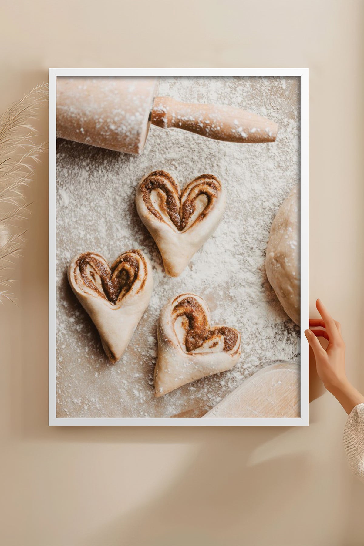 HOMEPACK Ahşap Çerçeveli Tablo Çerçeveli Poster Sanatsal Modern Duvar Dekoru BEK-8225