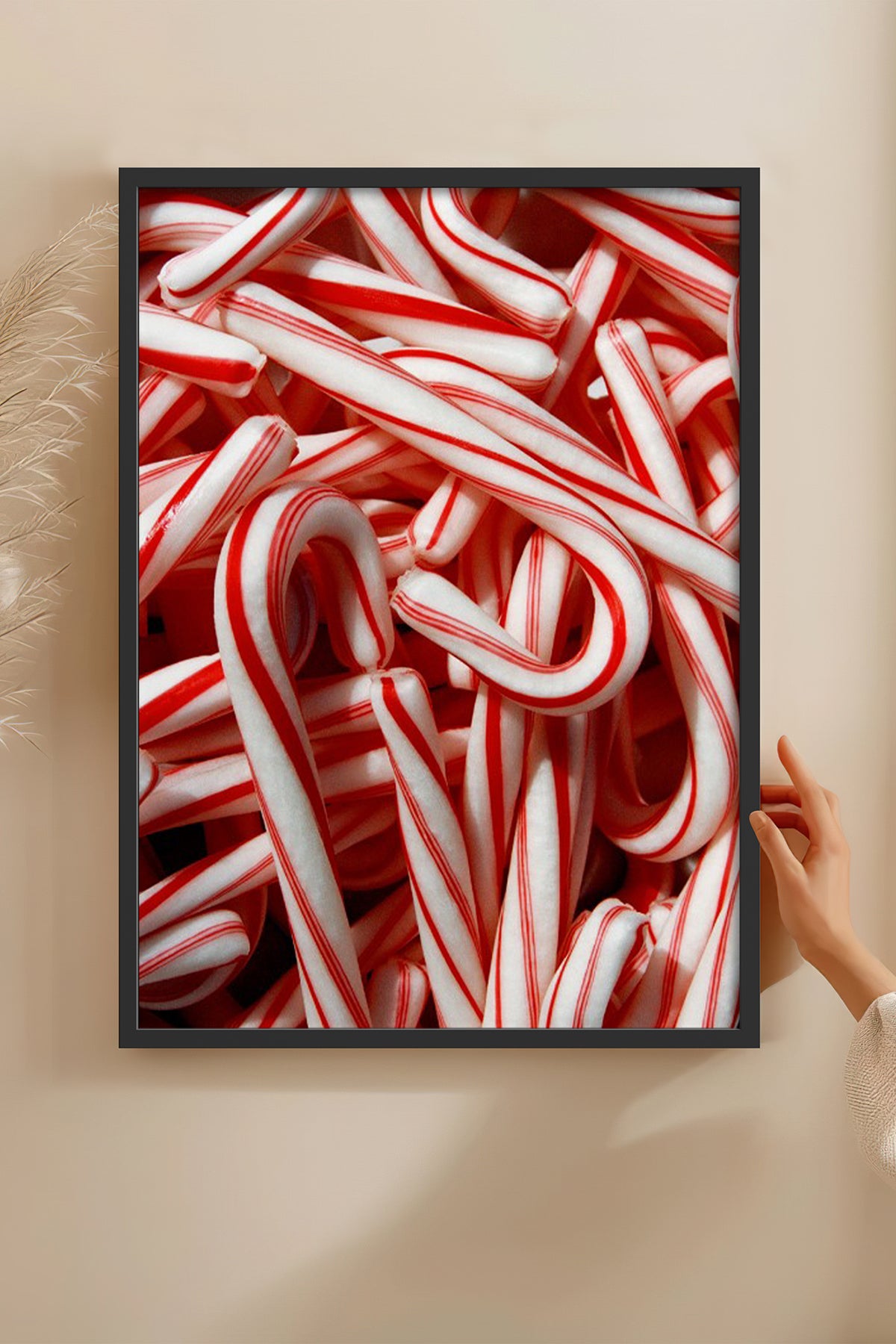 HOMEPACK Ahşap Çerçeveli Tablo Çerçeveli Poster Sanatsal Modern Duvar Dekoru BEK-8226